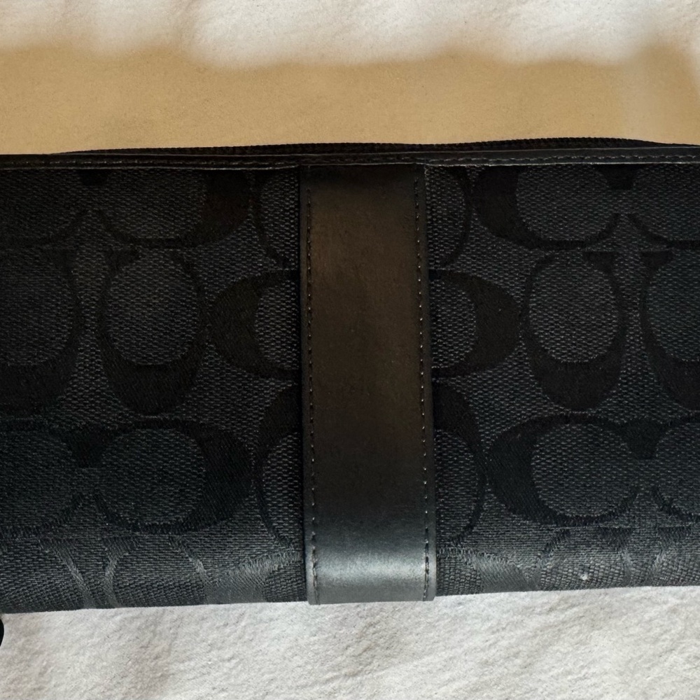 Coach Black Leather Clutch